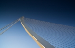 Detail der Brücke Puente de Azud de Oro::Architekt Santiago Calatrava