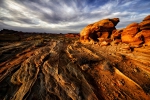 Sonnenuntergang im Valley of Fire, Nevada