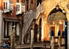 Romantischer Sonnenuntergang im Canal Grande, Venedig